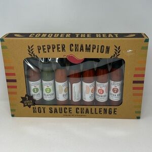 Pepper Champion 21oz Hot Sauce Challenge Conquer The Heat 7 Bottles June 2026 I7